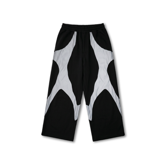 FLEXER8 x Cracked Club NIF Sweatpants (Black)