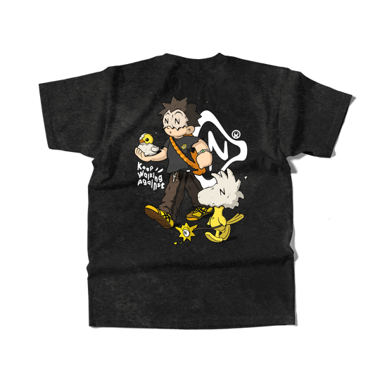 NN "Yellow Autumn" Tee (Washed Black)